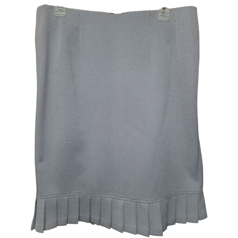 Women's Houndstooth A-line Skirt Pleated Hem Career Office Siren Women's size 14